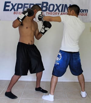 right hand counter 2 inside left hook