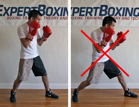 boxing footwork tips - wide stance