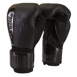  TITLE Boxing Supreme Leather Bag Gloves, Maroon/Gold