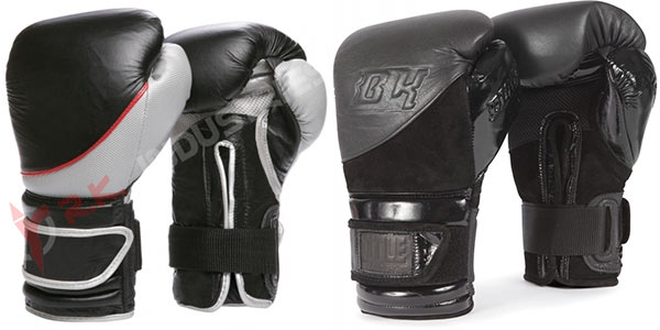 Title Boxing Black Blast Hook And Loop Training Gloves - 14 Oz