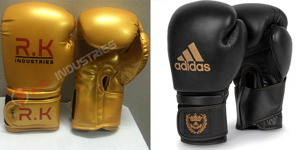 gold adidas boxing gloves