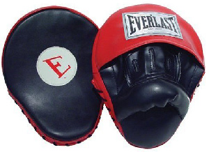Everlast New Punching Punch Mitts Boxing Equipment Gear Gloves Training Mit Box 