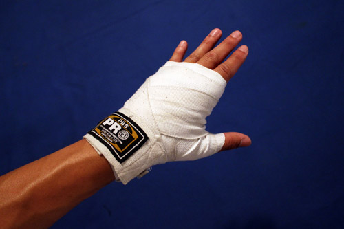 Boxing gloves and cheap hand wraps