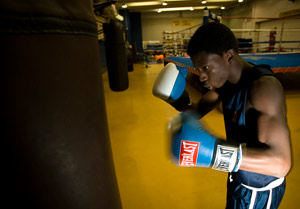 training heavy bag