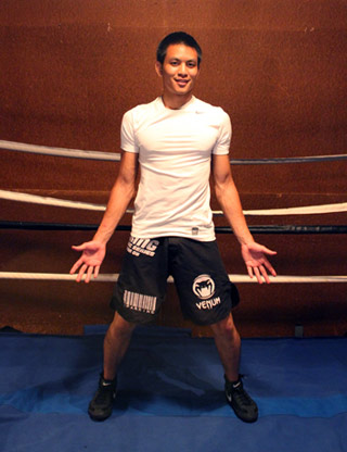 boxing stance side view